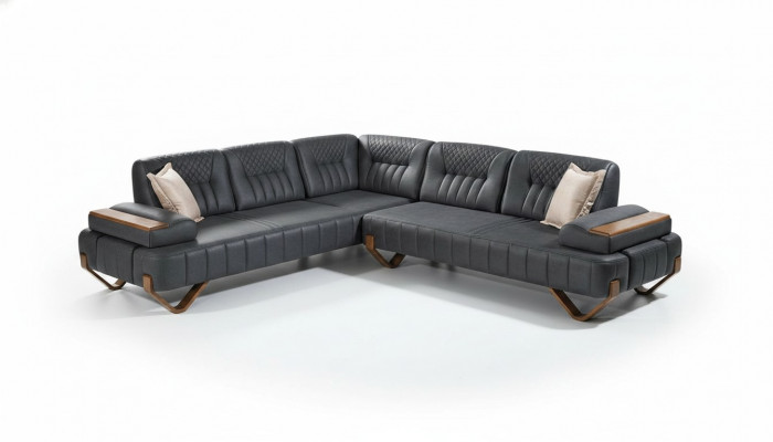 Eck-Couch a L-Form Textil Ecksofa Sofa Polster Premium Canapé L-Form Modern Nei