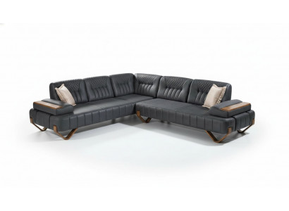 Eck-Couch a L-Form Textil Ecksofa Sofa Polster Premium Canapé L-Form Modern Nei
