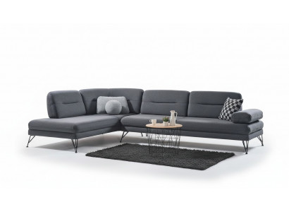Ecksofa L-Form Textil Eckcouch Sofa Polster Premium Couch L-Form Modern