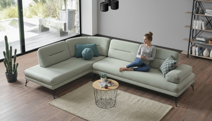 Eckcouch Wunnlandschaft Faarf Gro L-Form Couch Nei Wunnzëmmer Eckcouch Luxus Nei