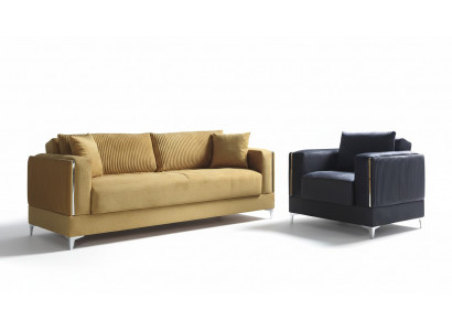 Soffagarnitur 3+1 Sëtz Modern Relax Fotell Modernen Stil 2 Stéck Luxus Nei Wunnzëmmer Nei