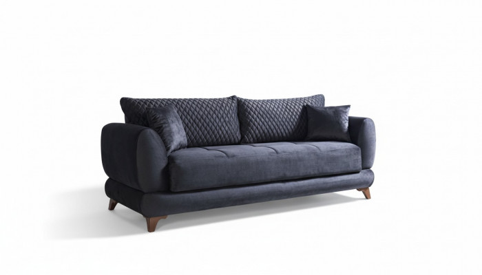 Dräisëtzer Couch mat Schloffunktion Sofa Bett Kippcouch Textil Sofas Couchen