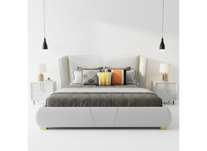 Bett Këssen Design Luxus Duebel Hotel Better Schlof Zëmmer Holz Miwwelen