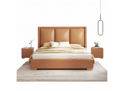 Duebelbett Schlofzëmmer Bett Luxus Miwwelen Duebel Bett Hotel Ariichtung