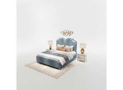 Modern Bett Duebelbett Better Holz Blo Stil Holz Schlofzëmmer Nei