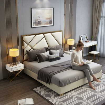 Bett Këssen Design Luxus Duebel Hotel Better Schlof Zëmmer 180x200cm