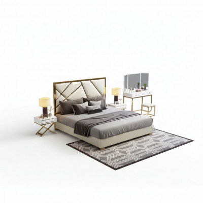 Bett Këssen Design Luxus Duebel Hotel Better Schlof Zëmmer 180x200cm