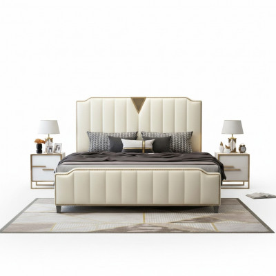 Duebelbett Schlofkummer Better Luxus Duebel Bett Beig Dekor Miwwelen