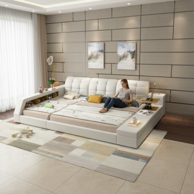 Design Bett Hotel Duebel Späicher Regal 180x200 multifunktionell Bett Luxus