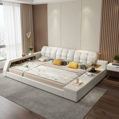 Design Bett Hotel Duebel Späicher Regal 180x200 multifunktionell Bett Luxus