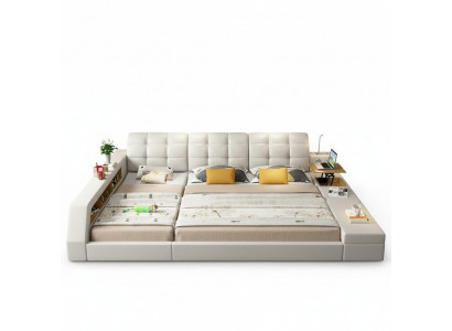 Design Bett Hotel Duebel Späicher Regal 180x200 multifunktionell Bett Luxus