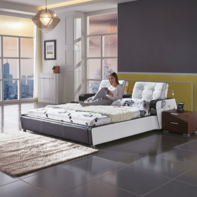 Multifunktioun Bett Duebelbetter Modern Bettgestell Better 180x200cm