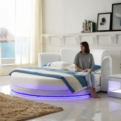 Bett Ronn Better Duebel Luxus Schlofzëmmer Miwwelen Ronnt Hotelgestell Nei