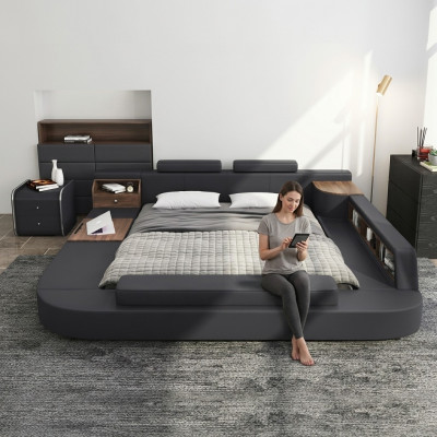 Biedemodern Hôtel Multifunktion Duebel Luxus Design Bett Polster