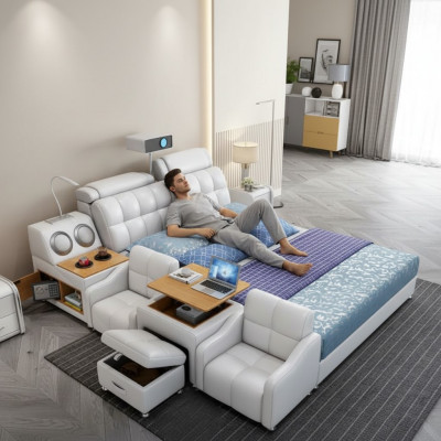 Multifunksiounsbett Boxen Luxus Design Liederbetter Hotel Duebel Neit