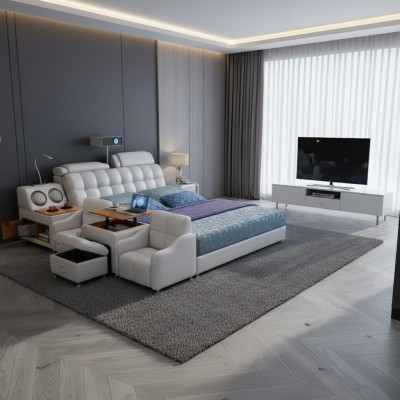 Multifunksiounsbett Boxen Luxus Design Liederbetter Hotel Duebel Neit