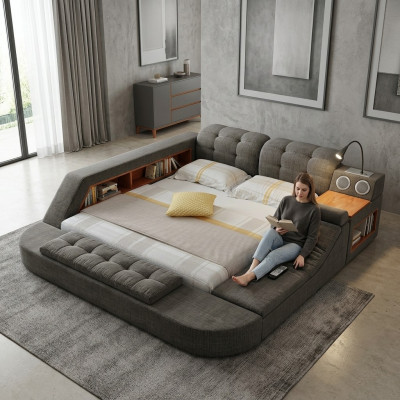 Design Bett Këssen Better Hotel Massage Funktioun Multifunktioun Regal