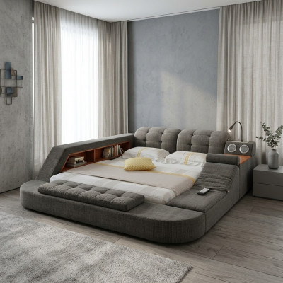 Design Bett Këssen Better Hotel Massage Funktioun Multifunktioun Regal
