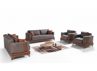 Design Modern Wunnzëmmer Set Sofagarnitur 3+2+1+1 Gro Wunnzëmmer Miwwelset