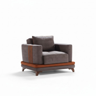 Design Sëtzer Luxus Fauteuil Relax Textil Gro Fauteuil Club Modern Luxus