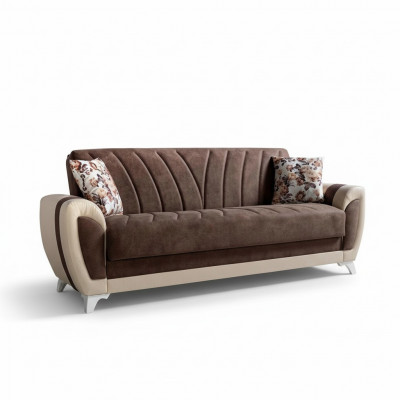 Luxuriéist Wunnzëmmer Sofa 3 Sënziger Relax Sofa Modern 225cm Luxus Sofa Nei