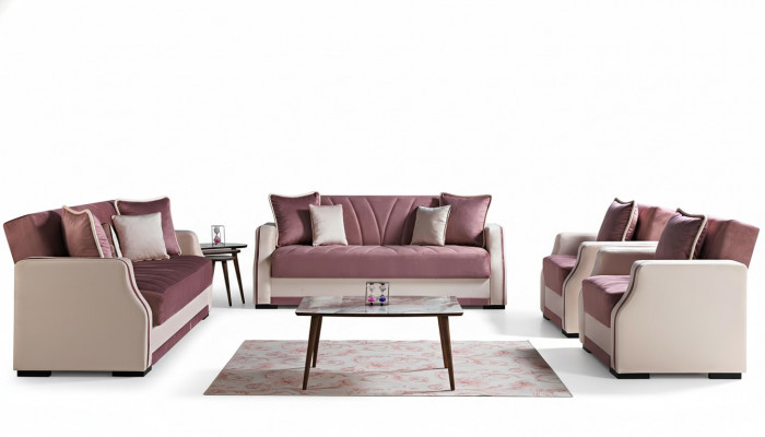 Luxus Sofagarnitur Komplett Couch Sofa Modern Garnitur Livingroom Relax 3+2+1+1 Nei