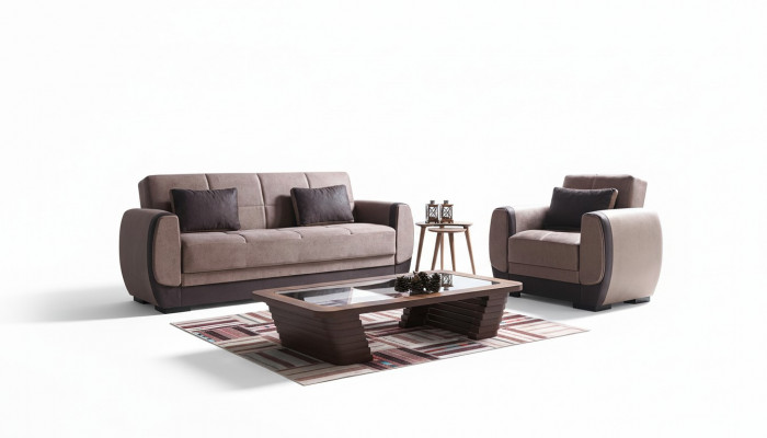 Sofagarnitur 3+1 Sëtzer Textil Holz Sofa 3 Sëtzer Modern Fauteuil Nei Komplett Nei Set