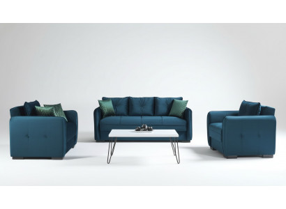  Sofa Bett Set Sëtz Këssen Sofa Set Couch 3+2+1 Sëtz Canapéë Canapéë