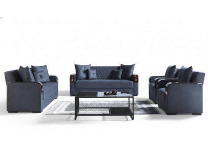 Luxus Sofa Set Komplett Couchesofa Modern Set Wunnzëmmer Relax 3+2+1+1