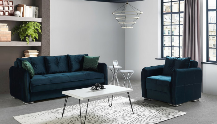 Sofa Garnitur 3+1 Sëtzer Sesselle Garnitur Modern Relax Sesselle Miwwelen Luxus