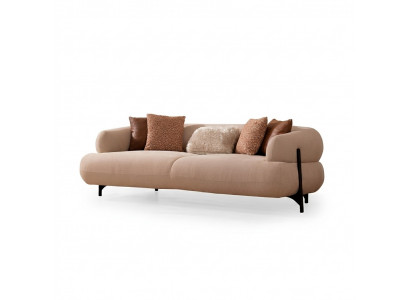 Sofa 3 Sëtzer Design Sofas Polster Couchen Lieder Relax Sëtz Miwwelen Modern Relax Nei