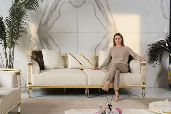 Sofa 3 Sëtzer Design Sofas Polstersofas Relax Sëtz Miwwelen Modern Relax