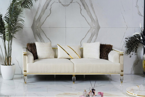 Sofa 3 Sëtzer Design Sofas Polstersofas Relax Sëtz Miwwelen Modern Relax