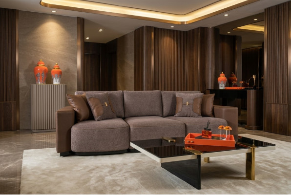 Sofa 3 Sëtzer Design Sofas Polstersofa Couchen Relax Sëtz Miwwelen Modern Nei
