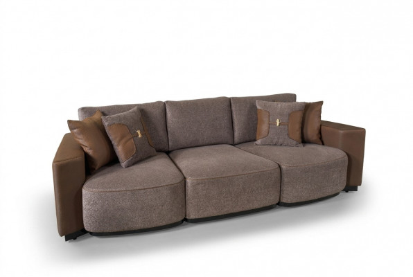 Sofa 3 Sëtzer Design Sofas Polstersofa Couchen Relax Sëtz Miwwelen Modern Nei