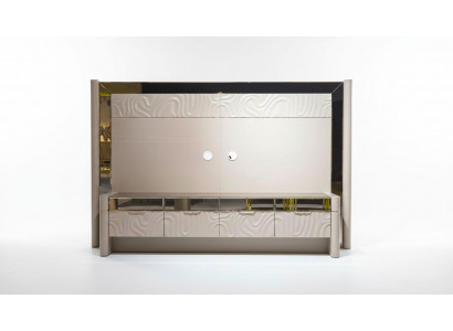 Luxus Wunnwand RTV Lowboard TV Stänner Beige Wunnzëmmer Miwwelen Neien