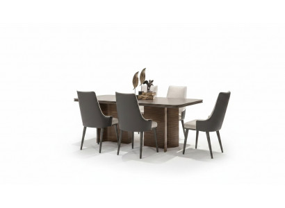Iesszëmmer Set Luxus 6x Still Iessdësch Iessgrupp Garnitur Lehnstill Modern