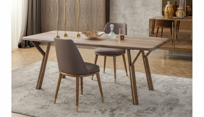 Garnitur Iesszëmmer Stull Set 6x Still + Iessdësch Luxus Miwwelen Grupp Iessgrupp
