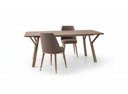 Garnitur Iesszëmmer Stull Set 6x Still + Iessdësch Luxus Miwwelen Grupp Iessgrupp