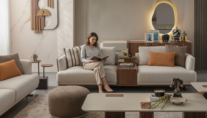 Modern 3-Sëtzer Sofa Relax Sofa Luxus 3er Sofa Wunnzëmmer Neit 3 Sëtzer