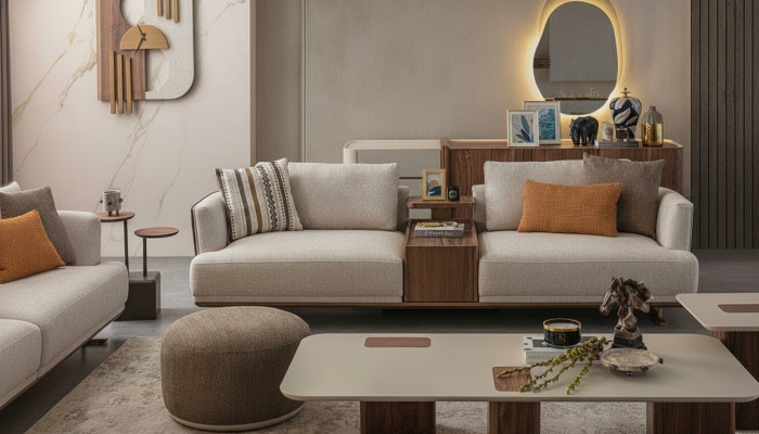 Modern 3-Sëtzer Sofa Relax Sofa Luxus 3er Sofa Wunnzëmmer Neit 3 Sëtzer