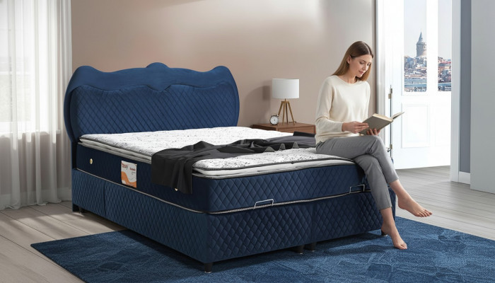 Bett Design Better Luxus Blo Polster Schlofkummer Miwwelen Luxus Modern Boxspring