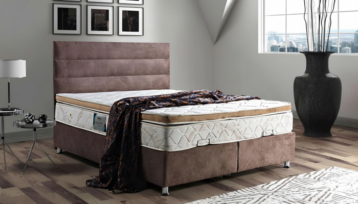 Bett Design Better Luxus Bettkascht Polsterschlofkummer Miwwelen Stoff 160x200