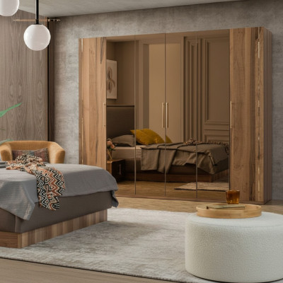 Kleederschaaf Schief Schief Design Holz Schlofkummer Modern Miwwel Nei