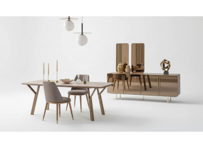 Iesszëmmer Set 6x Still+Iessdësch+Sideboard+Spigel Set Iesszëmmer Designer Nei