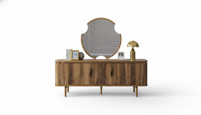 Sideboard Spigel Wunnzëmmer Designer Luxus Kommoden Modern Braun Nei