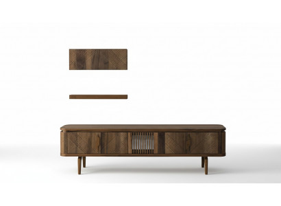 Luxus Wunnwand Wohnzimmer Sideboard RTV Regal Maueren Schaf Nei Miwwelen