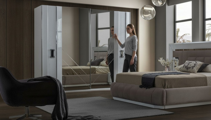 Designer-Schlofzëmmer Kleederschaf Luxus Modern Schaf Nei Miwwelen