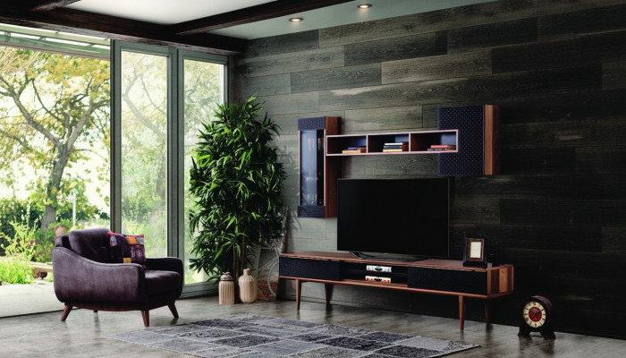 Luxus Wibbelwand RTV Lowboard TV Stänner Wunnzëmmer Miwwelen Mauerschiefcher