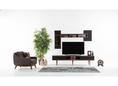 Luxus Wibbelwand RTV Lowboard TV Stänner Wunnzëmmer Miwwelen Mauerschiefcher